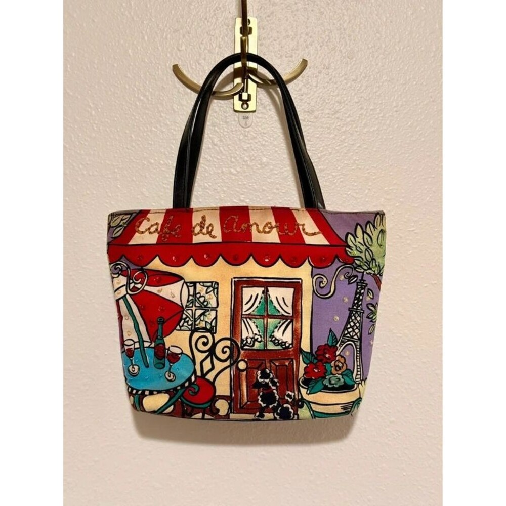 Y2K Paris Café Eiffel Tower Sequin Bag